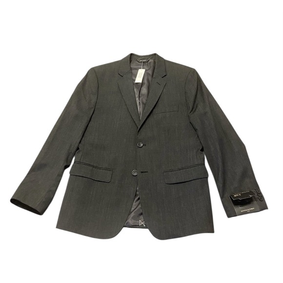 Banana Republic Mens 40S Charcoal Blazer Jacket Tailored Slim Fit Wool Blend NWT